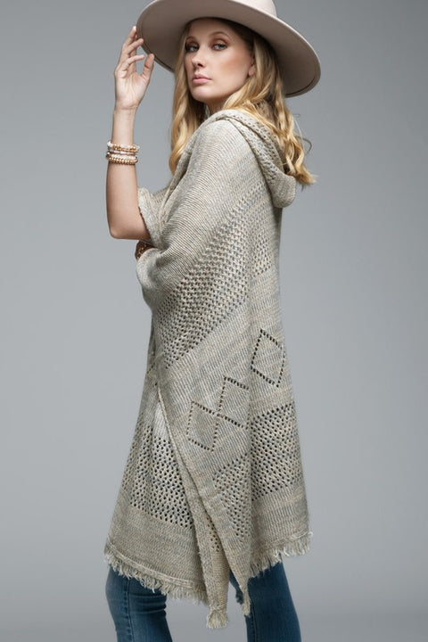 Lucia Poncho Oatmeal