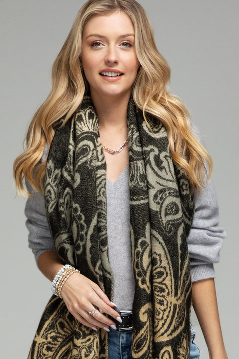 Gradient Scarf Black