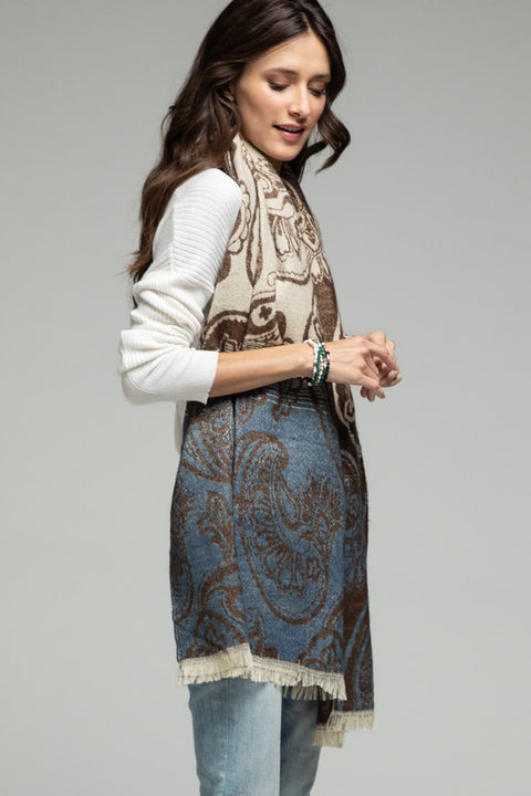 Gradient Scarf Black
