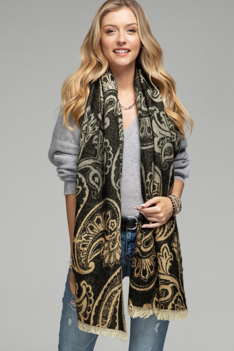 Gradient Scarf Black