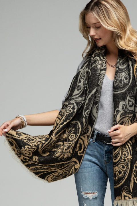 Gradient Scarf Black